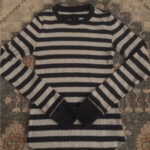 Aerie Navy striped long sleeve top Size XS #striped